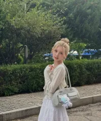 (IVE ガウル 着用) STAND OIL ナイロン CHUU Bbag ピンク ボブサンバッグ