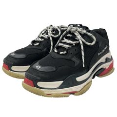 バレンシアガ Triple S 27cm ブラック レッド ダストバッグ 付属品