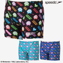 speedo 커비 STB52603 커비 1업 클래식 턴즈 하프 박스 스피드 연습용 수영복 맨즈 주니어 보이즈 트레이닝 수영복 수영