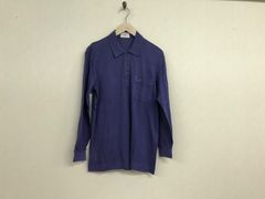 ナス紺 90s USA製 llbean ワッフル サーマル ポロシャツ Tシャツ 