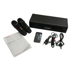 THOMSON カラオケプレーヤー マイク2本セット ブラック ワイヤレス Bluetooth スピーカー QY-K600 中古 T1