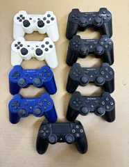 【SONY・ソニー】PlayStation用　コントローラー 9個まとめ(CECHZC2J×8　CUH-ZCT2J×1）　プレイステーション　PS3　PS4　ジャンク現状品