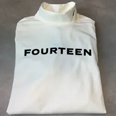 【新品】フォーティーン高機能モックネックシャツ　長袖　定価：19800円　fourteen　白　L　XLのサムネイル