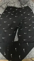 M NIKE LAB Rab スウッシュ ロゴ スウェットパンツ ブラック