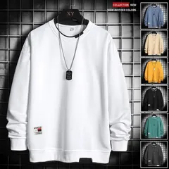 トレーナーメンズ切り替えスウェットオシャレプルオーバー長袖クルーネックルームウェア防寒ス秋服新作1742746