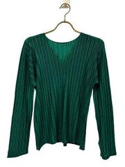 PLEATS PLEASE 長袖 ハイネック トップス グリーン - メルカリ