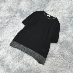 【美品】Biendire 半袖ニット サマーニット 裾レース編み(M)カジュアル