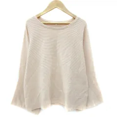 グローブ grove ニット カットソー 長袖 ラウンドネック L ピンク /YM29