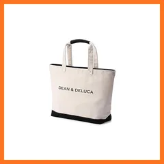【新品】 [ディーンアンドデルーカ] キャンバス トートバッグ レディース/メンズ 大容量 A4 手提げ 無地 ショッピングバッグにも 0
