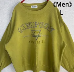 SIMPSON ロゴ スウェット L マスタード 綿100% クルーネック トレーナー ビッグシルエット カジュアルのサムネイル