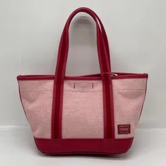 BN8127●PORTER ポーターガール  ボーイフレンドトート（S)739-08519 トートバッグ  レッド系 状態良好