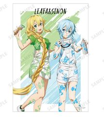 ソードアート・オンライン 描き下ろし ペイントスタイルVer. トレーディングブロマイド リーファ＆シノン グッズ ブロマイド SAO