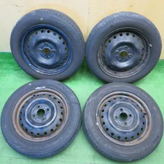 バリ溝！23年！8.5分★155/65R14 マックストレック MAXIMUS M2 スチール ホイール 14インチ PCD100/4H★6022611HAノのサムネイル
