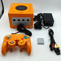 【中古動作品】任天堂 ゲームキューブ オレンジ 本体一式セット コントローラー メモリーカード Nintendo Gamecube NGC