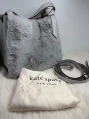 [美品]kate spade New York ノット ファー ミディアム トート