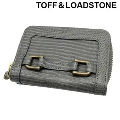 トフアンドロードストーン TOFF＆LOADSTONE 三つ折りジップ財布 型押し デリスリザード 型番 TLA-416 グレー レディース 6V333のサムネイル