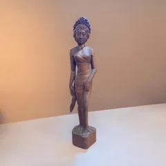 木彫り 仏像 置物 バリ島のお土産　アジアンテイスト オブジェ インテリア