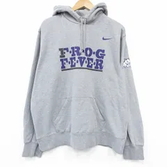 XL/古着 ナイキ NIKE 長袖 スウェット パーカー メンズ フログ グレー 霜降り 26jan26