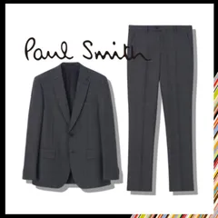 新品 未使用 ポールスミス ウィンドウペーン シングル2ボタンスーツ グレーL2【Paul Smith】セットアップ 上下セット