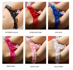 【2点セット/お好きな商品を2点お選びください】セクシーランジェリー 股割れショーツ 穴あきショーツ下着 エロい下着 えろいTバック オープンクロッチ 総レース 紐パン 可愛い クリスマス セクシーレディースショーツ パール付き エロいコスプレ人気 スケスケ