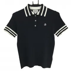 【超美品】ジャックバニー 半袖ニットポロシャツ 黒×白 襟ボーダー レディース 0(S) ゴルフウェア 2025年モデル Jack Bunny