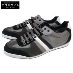 HUGO BOSS ヒューゴボス 【美品】50247604 AKEEN レザーｘメッシュ スニーカー/ 44