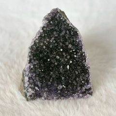 ブラックアメジスト 101g】ドゥルージー細結晶 アメジストクラスター