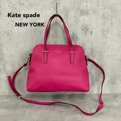 Kate spade NEW YORK ケイトスペードニューヨーク ピンク ショルダーバッグ 2way 斜めがけ サフィアーノ 鞄 カバン 手提げ 肩掛け 大容量 ドーム型 スクエア ゴールド金具 ロゴ クルーズ 普段使い お出かけ トラベル ★ ■■