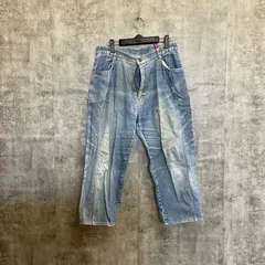 【k-249】デニムパンツ レディース4L相当 ウエストゴム ワイドデニム 刺繍デザイン ブルー ジーンズ 大きいサイズ ゆったりデニム カジュアルデニム 古着風デニムパンツ