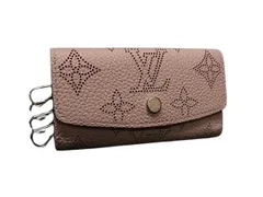LOUIS VUITTON ルイヴィトン キーケース ミュルティクレ 4 M82760 ローズジャスミン ピンク系 モノグラムマヒナ レディース 4連 シルバー金具 超美品