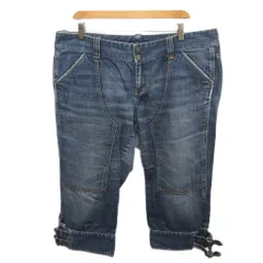 ラルフローレン RALPH LAUREN 00s デニムハーフパンツ ショートパンツ ダブルニー 7f インディゴ ■MET2