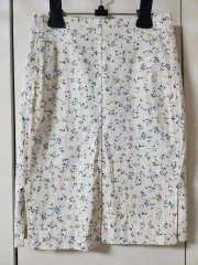 イムブリー フラワー ハイウエスト ミディ スカート