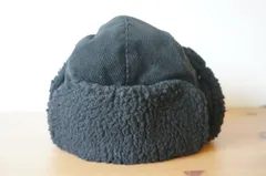 LOWRYS FARM  フライトハット　黒色　サイズ５７・５cm　キャップ　帽子　ニット帽　[[2.2.]]