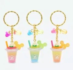 【中古】雑貨 ミッキーマウス ドリンクモチーフキーチェーン(3個セット) 「ディズニー」 東京ディズニーリゾート限定