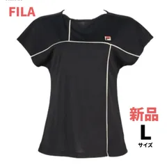 FILA  フィラ  テニス  ウェア  ゲームシャツ  Lサイズ  新品未使用  黒