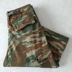 ■古着 ギリシャ軍実品 ミリタリーカーゴパンツ コンバットパンツ 迷彩 実寸W32L29【L5728】