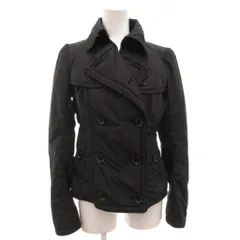 バーバリーブラックレーベル BURBERRY BLACK LABEL 中綿ジャケット ブルゾン ダブル ショート丈 38 黒 ブラック /FF ■GY18