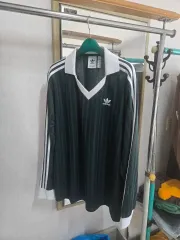 メンズXL 105 adidas アディダス Vネック ピケ ロングスリーブ 長袖Tシャツ (未使用)