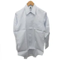 ランバン LANVIN ビジネスシャツ ワイシャツ Yシャツ 長袖 コットン 38-78 ライトブルー C-TK2808