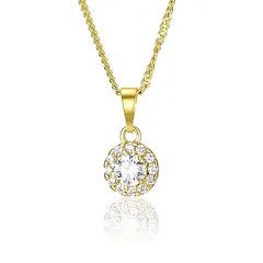 [37.2°C] ネックレスレディース 925シルバー 14K ジルコニアネックレス ネックレス金属アレルギー対応 0