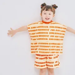 《新品》ワイドノースリーブ ストレッチTシャツ 100 110 120㎝ p.premier 子供服 総柄 P307045