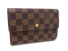 LOUIS VUITTON ルイヴィトン 財布 ポルトトレゾール エテュイ パピエ N61202 エベヌ(ブラウン） ダミエ レディース 三つ折り 財布