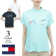 【メール便・ゆうパケット】▼モックネックシャツ〔マルチカラーロゴ〕 【M/L寸：レディース】トミーヒルフィガー TOMMY HILFIGER ゴルフウェア シャツ レディース【春夏モデル】【50％OFF】【SALE】 thla326