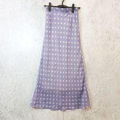 mystic ミスティック ドット マーメイドスカート クラシカル ロングスカート 透け感 パープル F 〇□☆