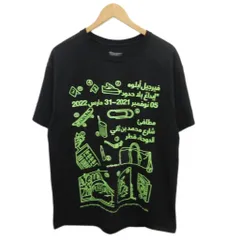 チャンピオン CHAMPION × ヴァジルアブロー VIRGIL ABLOH Eye Spy Tシャツ 半袖 プリント XL 黒 ブラック 緑 グリーン AJ328Z ■MET2