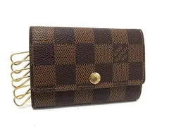 LOUIS VUITTON ヴィトン キーケース ミュルティクレ6 N62630 エベヌ（ブラウン） ダミエ ユニセックス 6連 ゴールド金具