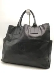 HIROFU　ヒロフ　トートバッグ　レザー　ブラック系　1039のサムネイル