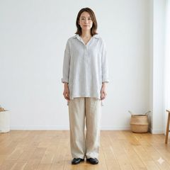 JUSGLITTY フード付き ロングコート ウール混 ネイビー サイズ2 - メルカリ