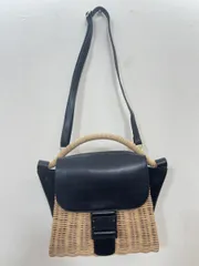 ZUCCa ズッカ バックルバッグ カゴバッグ ハンドバッグ ショルダー バッグ 黒 ■◆レディース