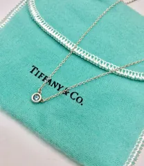TIFFANY & CO. ティファニー エルサ・ペレッティ カラー バイザヤード アクアマリン ネックレス SV925 全長約48cm 保存袋付き　　K0312